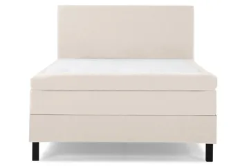Lucky Komplett Sängpaket 140x200 Polyeter Slät Sänggavel - Beige - Möbler - Säng - Kontinentalsäng