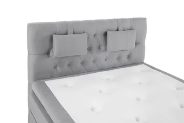 Lucky Komplett Sängpaket 140x200 Polyeter Diamant - Nackkudde Liten Mellangrå - Möbler - Säng - Komplett sängpaket
