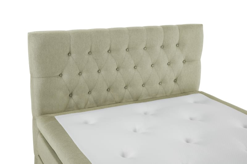 Lucky Komplett Sängpaket 140x200 Polyeter Diamant Sänggavel - Grön - Möbler - Säng - Kontinentalsäng