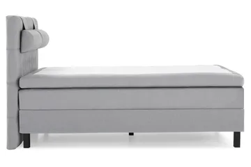 Lucky Komplett Sängpaket 140x200 Polyeter Diamant Sänggavel - Nackkudde Stor Mellangrå - Möbler - Säng - Komplett sängpaket