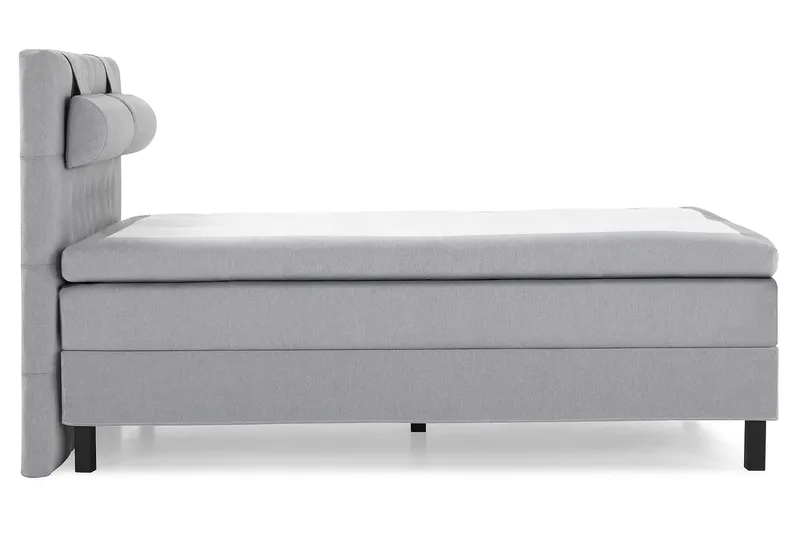 Lucky Komplett Sängpaket 140x200 Polyeter Diamant Sänggavel - Nackkudde Stor Mellangrå - Möbler - Säng - Komplett sängpaket