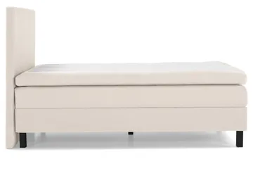 Lucky Komplett Sängpaket 140x200 Polyeter Slät Sänggavel - Beige - Möbler - Säng - Kontinentalsäng