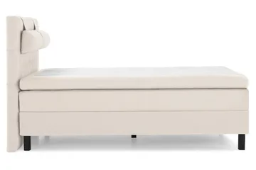 Lucky Komplett Sängpaket 140x200 Polyeter Diamant Sänggavel - Nackkudde Stor Beige - Möbler - Säng - Komplett sängpaket
