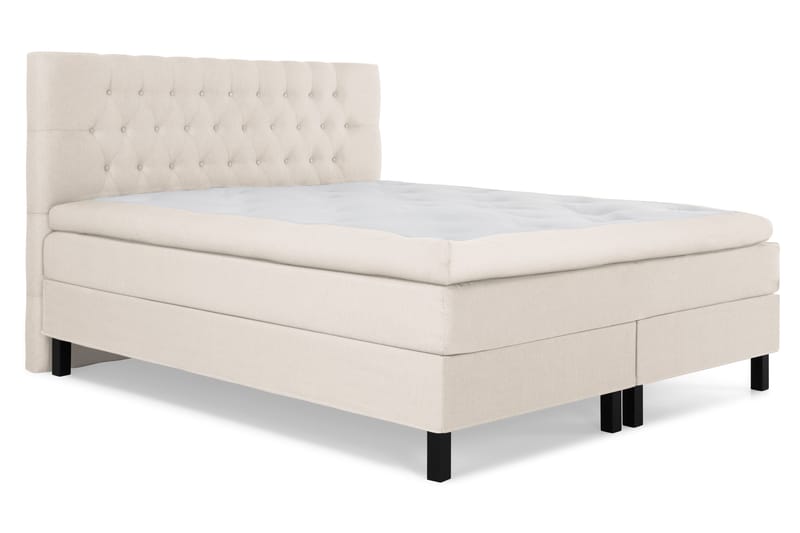 Lucky Komplett Sängpaket 160x200 Memory Diamant Sänggavel - Beige - Möbler - Säng - Kontinentalsäng