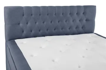 Lucky Komplett Sängpaket 160x200 Memory Diamant Sänggavel - Mörkblå - Möbler - Säng - Komplett sängpaket