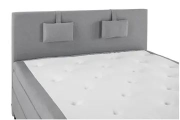 Lucky Komplett Sängpaket 160x200 Memory Slät Sänggavel - Nackkudde Liten Mellangrå - Möbler - Säng - Komplett sängpaket