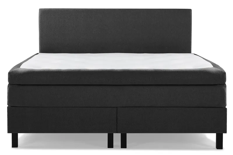 Lucky Komplett Sängpaket 160x200 Memory Slät - Svart/Grå - Möbler - Säng - Komplett sängpaket
