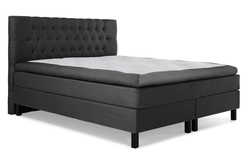 Lucky Komplett Sängpaket 160x200 Polyeter Diamant - Svart/Grå - Möbler - Säng - Komplett sängpaket