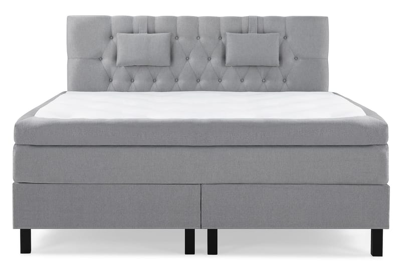 Lucky Komplett Sängpaket 160x200 Polyeter Diamant - Nackkudde Liten Mellangrå - Möbler - Säng - Komplett sängpaket