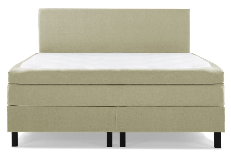 Lucky Komplett Sängpaket 160x200 Polyeter Slät Sänggavel - Grön - Möbler - Säng - Kontinentalsäng