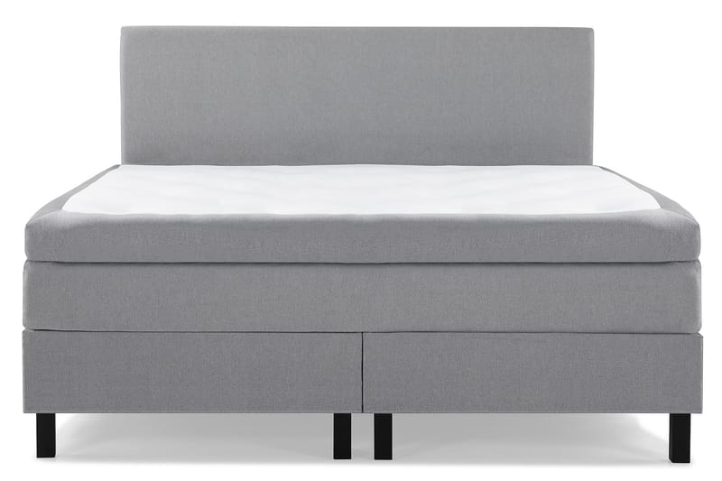 Lucky Komplett Sängpaket 160x200 Polyeter Slät Sänggavel - Mellangrå - Möbler - Säng - Komplett sängpaket