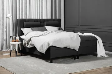 Lucky Komplett Sängpaket 180x200 Latex Diamant - Svart/Grå - Möbler - Säng - Komplett sängpaket