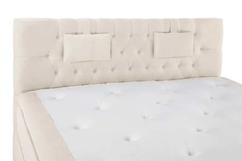 Lucky Komplett Sängpaket 180x200 Memory Slät Sänggavel  B - Beige - Möbler - Säng - Komplett sängpaket