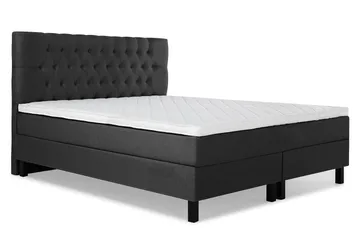 Lucky Komplett Sängpaket 180x200 Skum Diamant - Svart/Grå - Möbler - Säng - Komplett sängpaket