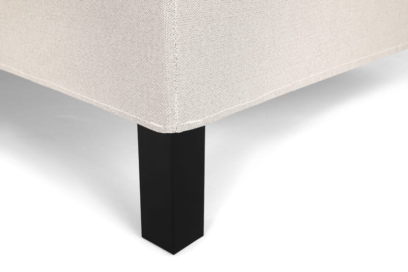Lucky Komplett Sängpaket 180x200 Polyeter Slät Sänggavel - Beige - Möbler - Säng - Kontinentalsäng