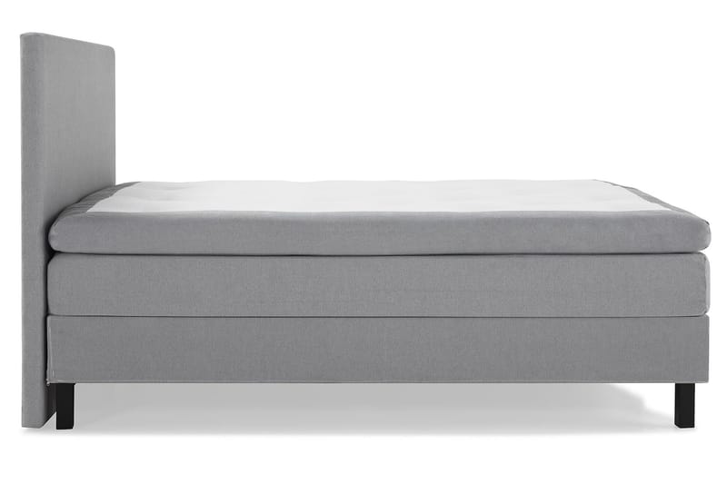 Lucky Komplett Sängpaket 180x200 Polyeter Slät Sänggavel - Mellangrå - Möbler - Säng - Komplett sängpaket