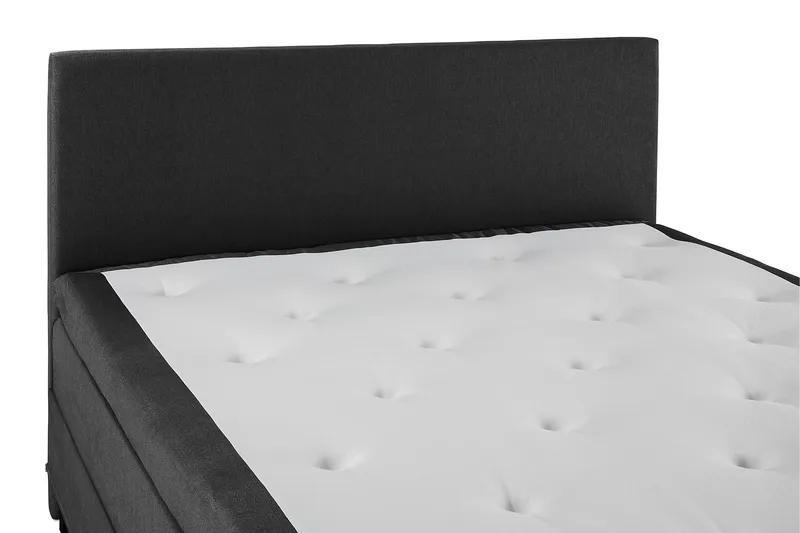 Lucky Komplett Sängpaket 180x200 Polyeter Slät - Svart/Grå - Möbler - Säng - Komplett sängpaket