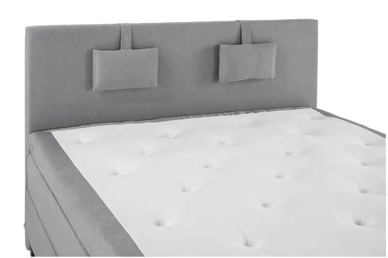 Lucky Komplett Sängpaket 180x200 Polyeter Slät - Nackkudde Liten Mellangrå - Möbler - Säng - Komplett sängpaket