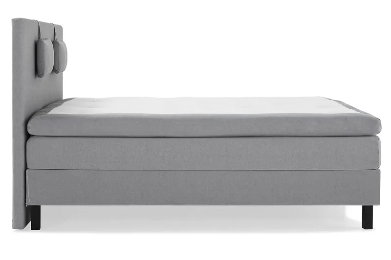 Lucky Komplett Sängpaket 180x200 Polyeter Slät - Nackkudde Liten Mellangrå - Möbler - Säng - Komplett sängpaket