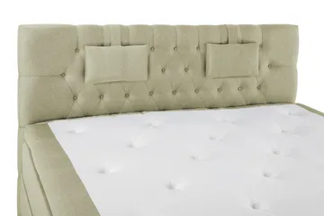 Lucky Komplett Sängpaket 180x200 Polyeter Diamant Sänggavel - Nackkudde Liten Grön - Möbler - Säng - Kontinentalsäng