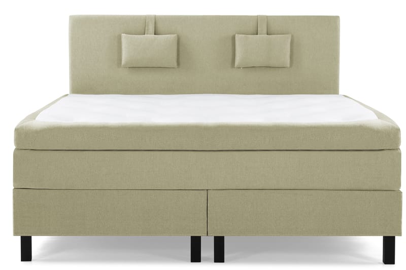 Lucky Komplett Sängpaket 180x200 Polyeter Slät Sänggavel - Nackkudde Liten Grön - Möbler - Säng - Kontinentalsäng