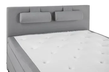 Lucky Komplett Sängpaket 180x200 Polyeter Slät Sänggavel - Nackkudde Stor Mellangrå - Möbler - Säng - Komplett sängpaket