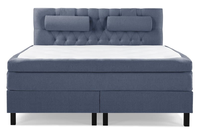 Lucky Komplett Sängpaket 180x200 Polyeter Diamant Sänggavel - Nackkudde Stor Mörkblå - Möbler - Säng - Komplett sängpaket