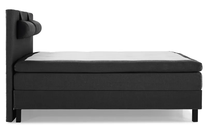 Lucky Komplett Sängpaket 180x200 Polyeter Slät - Nackkudde Stor Svart/Grå - Möbler - Säng - Komplett sängpaket