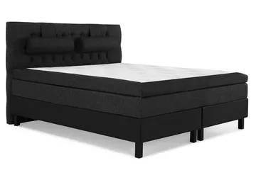 Lucky Kontinentalsäng 160x200 cm - Svart/Grå - Möbler - Säng - Komplett sängpaket