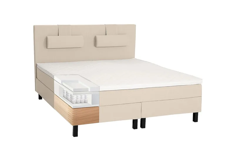 Lucky Kontinentalsäng 180x200 cm - Beige - Möbler - Säng - Kontinentalsäng