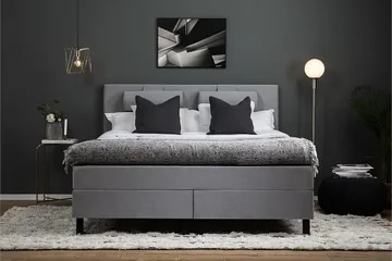 Lucky Kontinentalsäng 180x200Memory - Mellangrå - Möbler - Säng - Komplett sängpaket