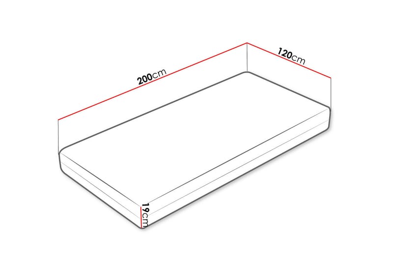 Ellinika Madrass 120x200 cm - Vit - Möbler - Säng - Madrasser - Bäddmadrass