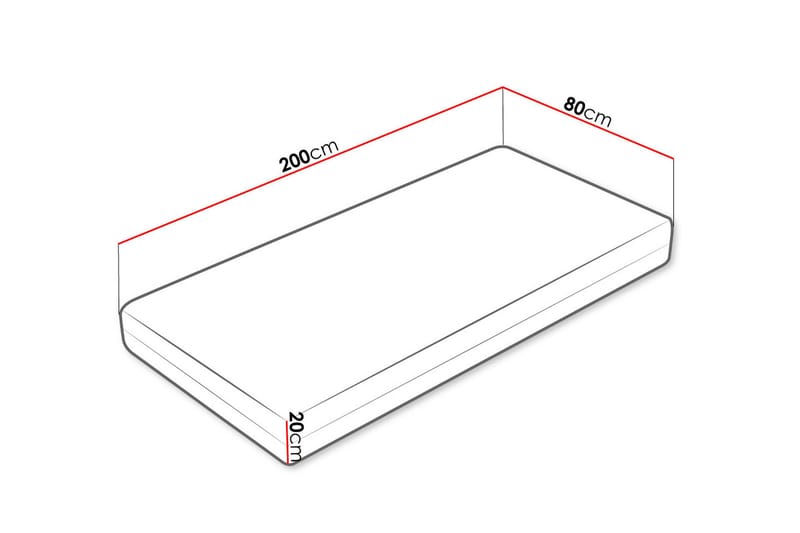Freeland Pocketmadrass VinterSommar 80x200 cm - Vit - Möbler - Säng - Madrasser - Bäddmadrass