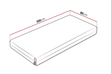 Bruksbacken Resårmadrass 80x200 cm - Vit - Möbler - Säng - Madrasser - Resårmadrass & resårbotten