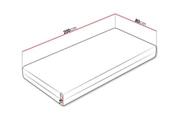 Efrain Resårmadrass 80x200 cm - Vit - Möbler - Säng - Madrasser - Resårmadrass & resårbotten