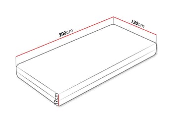 Garbo Resårmadrass 120x200 cm - Vit - Möbler - Säng - Madrasser - Resårmadrass & resårbotten