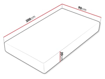 Hovik Skummadrass soft 90x200 cm - vit - Möbler - Säng - Madrasser - Skummadrass