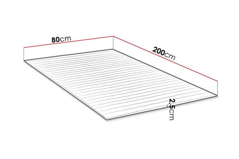 Mandula Bäddmadrass 80 cm - Vit - Möbler - Säng - Madrasser - Bäddmadrass