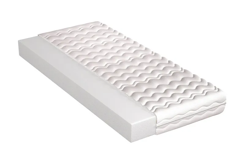 Manetto Madrass 90x200 Skum 15 cm, Vit