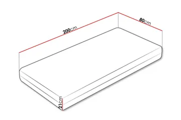Arigna Resårmadrass 80x200 cm - Möbler - Säng - Madrasser - Resårmadrass & resårbotten