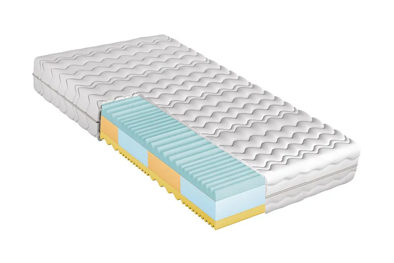 Madrass 90x200  Vit, Vit