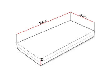Profi Madrass 160x200 cm - Vit - Möbler - Säng - Madrasser - Resårmadrass & resårbotten