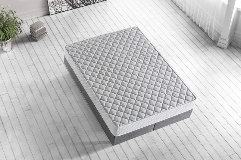 Resårmadrass 150x200 cm - Vit - Möbler - Säng - Madrasser - Resårmadrass & resårbotten