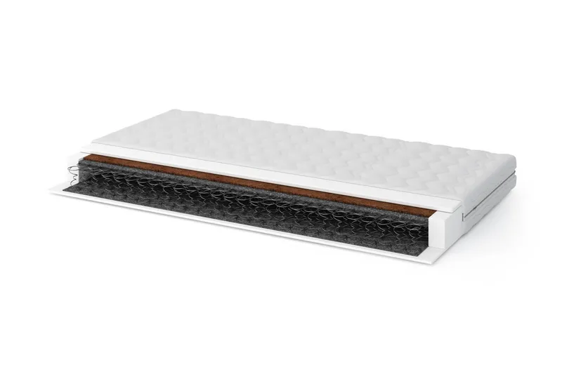 Topon Resårmadrass 90x200 Bonell Medium/Fast, Vit