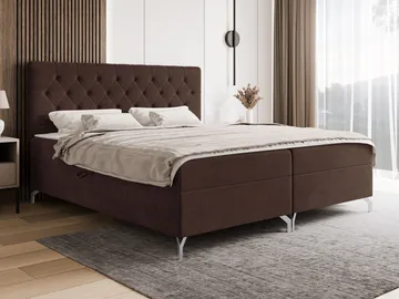 Mavik Sängpaket Kontinentalsäng med förvaring 120x200 cm - Mörkbrun - Möbler - Säng - Enkelsäng