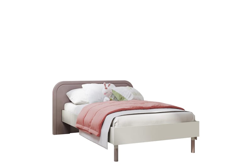 Monfort Sängram 90x200 cm - Beige/Rosa - Möbler - Säng - Sängram & sängstomme