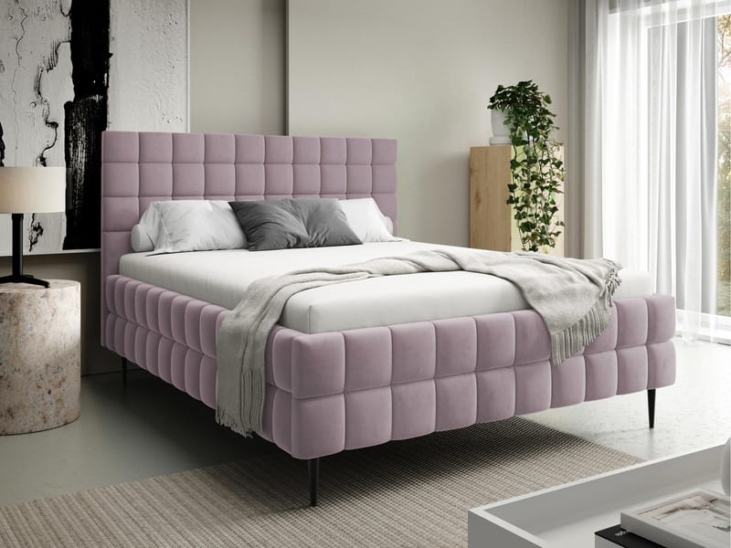 Morke Sängram med förvaring 180x200 cm - rosa - Möbler - Säng - Sängram & sängstomme