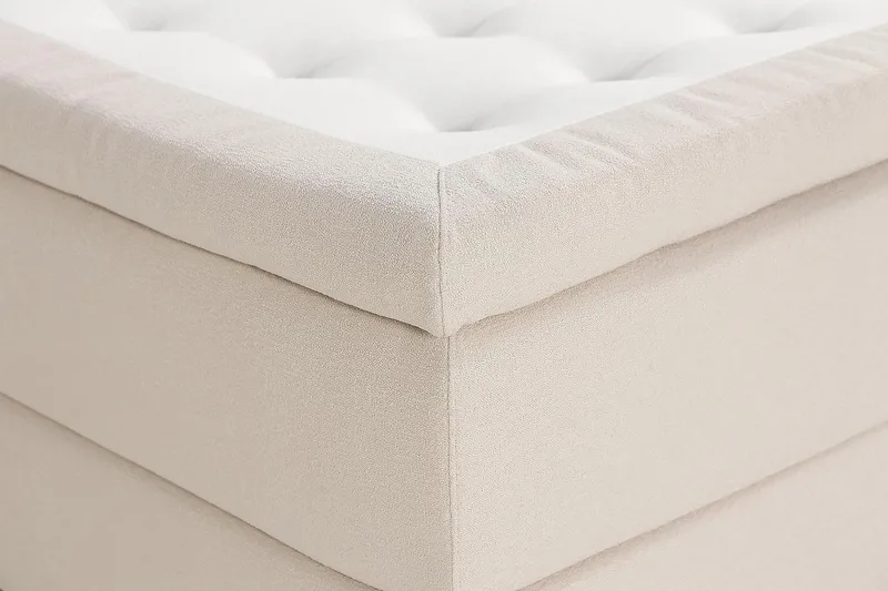 Oslo Lyx Kontinentalsäng Boucle 140x200 - Ljusbeige - Möbler - Säng - Kontinentalsäng