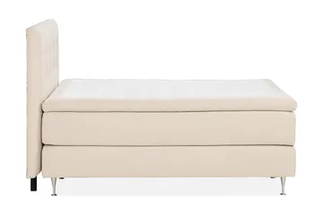 Oslo Lyx Sängpaket Boucle 160x200 Knappad gavel - Beige - Möbler - Säng - Kontinentalsäng