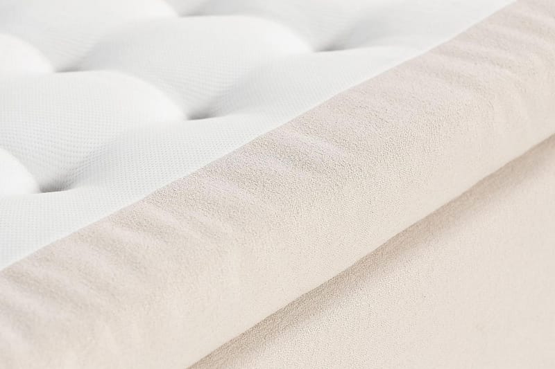 Oslo Lyx Sängpaket Boucle 160x200 Knappad gavel - Beige - Möbler - Säng - Kontinentalsäng